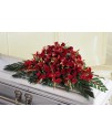 The Red Splendor Casket Spray